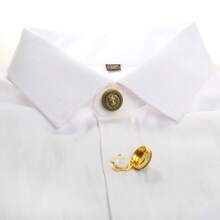 2 pièces/Sac Housse de bouton de chemise Boutons de manchette de costume de luxe pour hommes Accessoires de chemise Pince de col Tête de lion vintage Boîte de bouton en métal Bouton de manche Décoration de robe Cadeau de vacances pour femme