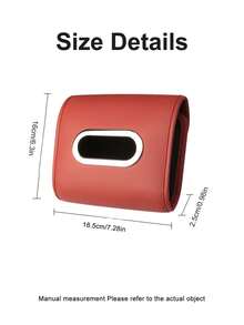 1 Car Tissue Box, Tissue Drawer Box, Visor Tissue Box And Mask Holder, Non-Slip Design, Universal Elegant Car Interior Accessories, Suitable For Cars, SUVs, Trucks (Rectangular) - Type a - View 10
