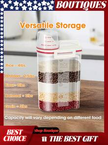 Contenedores de almacenamiento para cereales, dispensador de arroz, contenedor de cereales, contenedor de harina, contenedor de almacenamiento de harina, contenedor de arroz, dispensador de contenedor de granos, contenedores de almacenamiento de harina y azúcar, dispensadores de contenedores de cereales, almacenamiento de arroz, contenedor de almacenamiento de arroz, contenedor de almacenamiento de alimento para perros, dispensador de cereales, contenedores de almacenamiento de alimento para mascotas, contenedor de alimento para perros, contenedor de alimento para mascotas, contenedor de almacenamiento hermético de alimento para perros, contenedor de almacenamiento de semillas de ave, contenedor de alimento para gatos, contenedor de alimento para perros, contenedor de almacenamiento de arroz, recipiente de almacenamiento de alimentos de plástico para despensa de cocina con taza, pequeño contenedor de alimentos para mascotas perros y gatos con dispensador - Rojo - Ver 5