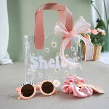 1 pièce, Sac cadeau PVC personnalisé, Faveurs de fête personnalisées, Sac cadeau/faveur de demoiselle d'honneur personnalisé, Sac fourre-tout de mariage, Sac à main transparent, Sac à main de demoiselle d'honneur, Cadeau de enterrement de vie de jeune fille, Cadeau de voyage pour femme, Sac cadeau transparent pour la Fête des Enseignants/Infirmières/Femmes/Action de Grâce/Fête des Mères/Nouvel An, Convient pour les cadeaux d'ambiance de campagne/château/plage/domaine, Cadeau pour amis/mariée/demoiselle d'honneur/fête, Cadeaux pour rassemblements intérieurs et extérieurs