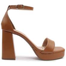 MODARPE Women's Platform Sandal With Thick Heel 10cm M64 - 鏽棕色 - 查看 3