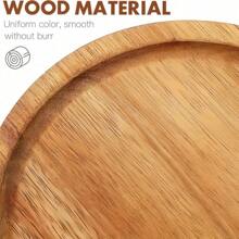 Tavă rotundă din lemn de trandafir, platou cu fructe, tavă decorativă, tacâmuri pentru servire, farfurie cu mâncare, platou cu brânzeturi, tavă rotundă pentru petreceri, ideală pentru întâlniri acasă