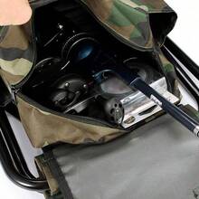 Oxford Fishing Backpack Folding Chair, Camping And Fishing Dual-Purpose Kit, Large Capacity + Load-Bearing 100KG, Mountaineering And Hiking, Cycling Equipment Backpack Folding Stool - Multicolor - View 9