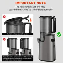 Desktop Juicer,Countertop Juicer,Cold Press Juicer, 5.4" Wide Feed Chute Juice Extractor Machine With 350W, High Juice Yield, Slow Masticating Juicer For Whole Vegetables & Fruits - US A Type Plug(110-127V) - View 7