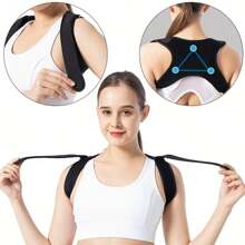 Corrector de postura ajustable con soporte para la espalda, cuello y hombros, faja de apoyo para la columna vertebral, cinturón invisible para adultos con joroba