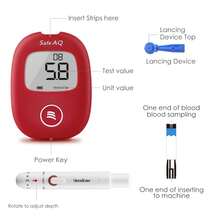 AQ Smart Blood Glucose Monitor Fullset In Mmol/L With 100 Test Strips - KIT With 100 Strips - View 6