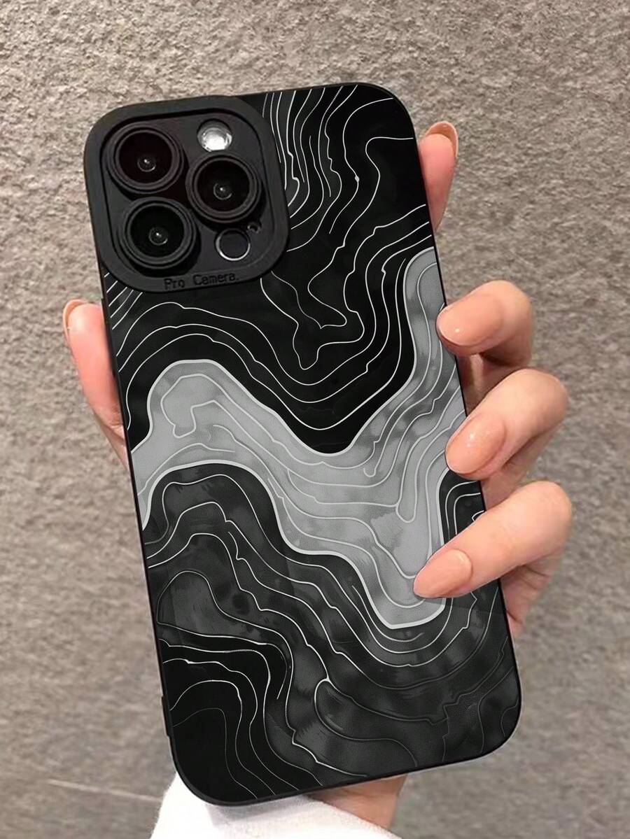 波浪纹精密打孔边缘彩色涂漆防摔手机壳适用于 P14 ProMax、P13、P11、P12、XR、7/8、GES2、XS、P15、P16、P16 ProMax、Galaxy S24、A03s、A03 Core、A04、A12、A13、A14、A21s、A22、A23、A24、A32、A33、A34、A51、A52、A53、A54、A71、A72、A73、S20 FE、S21、S22、Redmi 9、9A、10A、10C、Redmi Note 9、10、11、12、12C