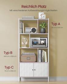 VASAGLE Bookcases - 白色 - 查看 4