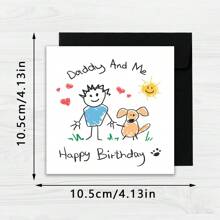 Happy Birthday Dad And Me Cards, Dad Birthday Cards, Dad Birthday Gift Cards, Funny Dad Cards, Fathers Day Cards, Dog Lovers Cards