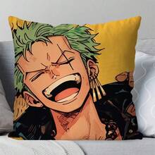 1pc Roronoa Zoro Animation OP-Piece Pillowcase Square Cushion BedroomSofaLeisureComfortCar Living Room Home Decor