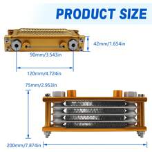 Motorcycle Oil Cooler Gy6 125cc 150cc Oil Cooler Motocross Radiator For Suzuki 125 Jog 70cc 90cc 110cc 140cc Horizontal Engine Modification, Motocross Modification , Motorbike, Motocross, Motorcycle Accessories, Pit Bike Accessories - one-size - View 10