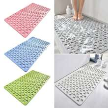 Drainage Hole Bath Mat Non-Slip Bath Mat Easy To Clean Drainage Hole And Suction Cup Bathtub Mat Bathroom Accessories Back To School