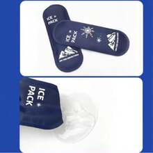 Paquete de gel reutilizable para calor y frío - Bolsa de hielo flexible y suave para viajes, deportes y uso diario - Apta para congelador y microondas - Multicolor - Ver 3