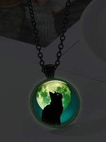 1 Máy Tính Ngộ Nghĩnh Phát Sáng Trong Bóng Tối Họa Tiết Mèo Vòng Vòng Cổ Cho Nữ Trang Trí Hàng Ngày - Nhiều màu - Xem 1