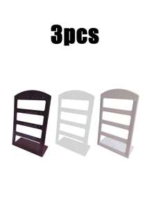 Folding Z 1pc Jewelry Holder Organizer Earring Organizer With 24 Holes Jewelry Display Storage,Solid Color L-Shaped Acrylic Jewelry Display Stand, Modern & Simple Plastic Earrings Storage Rack For Stud Earring Collection, For Woman Gifts Earring Back To School