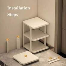8 Tiers Combination Shoe Rack, Plastic Stackable Shoe Rack Storage Organizer White - White - View 5