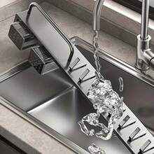 Kitchen Hook Rack Wall Mounted For Kitchen Utensils, Kitchen Storage Shelf Wall For Spices With Towel Holder And Hooks,Hanging Spice Rack Offers Space For Knives(Grey) - Xám - Xem 3