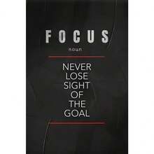 1 件可选画框现代信仰纪律和专注定义海报激励鼓舞人心帆布画墙面艺术适用于家庭办公室房间装饰 - 彩色 - 查看 27