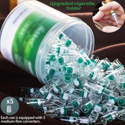 200 st/förpackning Super Healthy Tar Filter Munstycke - Cigarettrökning filterspets, effektiv för både män och kvinnor, grova och fina cigaretter, designad för hälsa för att minska tjära och nikotin, lämplig för hushållsbruk