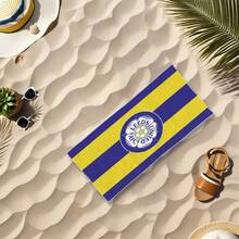 Leeds United Football Club Beach Towel - Super Absorbent, Ultra Soft Microfiber, Quick Dry, 100% Polyester, Perfect For Swimming, Camping, Travel, Rectangular Design With Football & "UNITED" Logo, Beach Essential | Modern Design | Machine Washable Towel, Beach Blanket Bathroom Decor Summer Beach Essentials - Multicolor - View 13