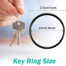 20/40pcs Swivel Snap Hooks With Keychain Rings, Flat Keychain Rings And Clip Hooks, Metal Keyring Hangers, Lobster Claw Hooks With Rings, For Keys, Jewelry Crafts - Keychain+Flat Ring - View 4