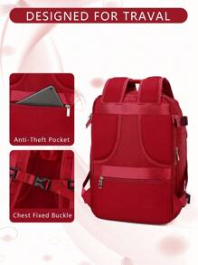 Myco Mochila de alta capacidad expandible, equipaje de mano aprobado por aerolíneas, mochila de viaje con compartimento para portátil de 15,6 pulgadas, resistente al agua