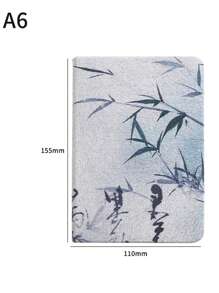 "Ins-Style Flora" Chic Floral Fabric Notebook - A5 Size, Artistic Journal & Diary With Fresh Design"Oriental Silk" Back To School