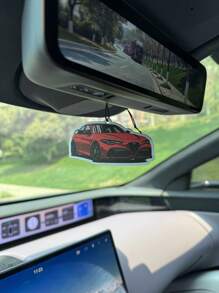 Racing Rearview Mirror Decor - Car Air Freshener - Long-Lasting Fragrance, Keeps Car Interior Fresh And Pleasant, Ideal Gift, Car Vent, Ocean Scent Air Freshener, Car Diffuser, Natural Essential Oils, Cartoon Design, Suitable For Rearview Mirror, Car Hanging Ornament