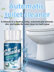 1/2/3 Pcs Dual-Color Toilet Cleaner Blocks, Rose Fragrance, Concentrated Auto Toilet Cleaning Agent, Strong Cleaning, Suitable For Toilet Odor Removal.Toilet Cleaner, Powerful Toilet Cleaning Liquid For Removing Stains, Limescale And Odors, Essential For Household. It Can Effectively Remove Surface Stains, Limescale And Bacteria In The Bathroom, Ensuring The Bathroom Stays Clean And Hygienic