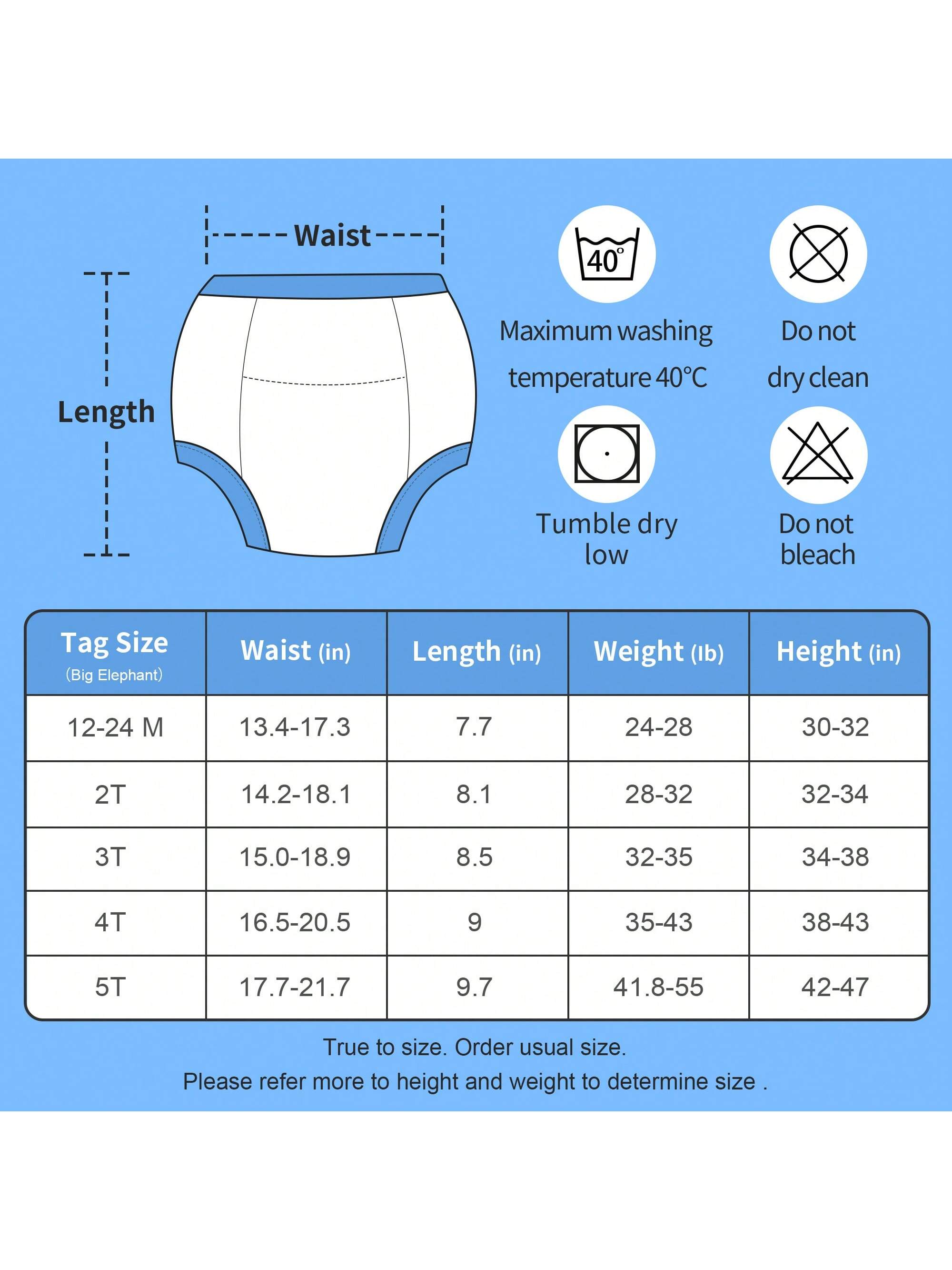 6-Pack Toddler Potty Training Pants, 100% Cotton Soft And Absorbent Training Underwear For Boys , Ages 12 Months To 5 Years
