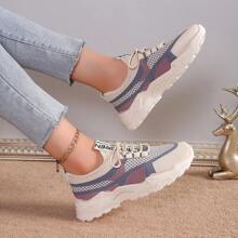 Women's Breathable Casual Sport Running Shoes Flat Sneakers Anti-Slip, Spring/Summer