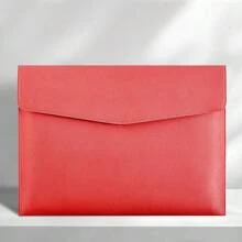 1 Stück minimalistischer Business-Stil Kunstleder Umschlag Dokumentenmappe, weiche Textur, kann Dateien, Handy, Tablets aufnehmen, geeignet für Geschäftsleute, Büromitarbeiter, Studenten, für Büro, Studium, Geschäftsreise Verwendung Schulmaterial, Rückkehr zur Schule
