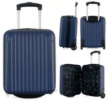 R.Leone Maleta Trolley Equipaje de Mano 40x30x20cm Wizzair Vueling 2 Ruedas ABS 288 - Verde Oscuro - Ver 6