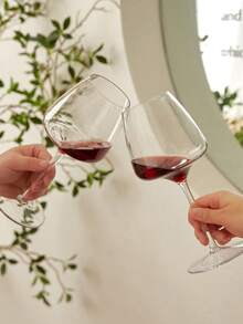 MICHLEY 2/4/6 件漂浮酒杯，适用于泳池，480 毫升/17 盎司，牢不可破，透明 Tritan 塑料高脚红酒杯，鸡尾酒果汁杯，非常适合海滩酒吧露营，可用洗碗机清洗，是送给父亲的礼物