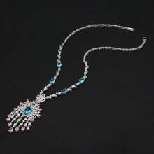 Bride Jewelry Set For Women Dubai Wedding CZ Zirconia 4 Pieces Jewelry Party Accessories