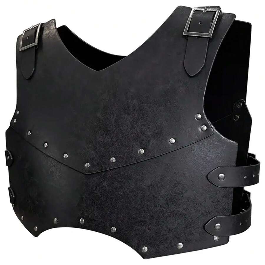 1 chiếc áo giáp ngực Viking cổ điển thời trung cổ hai lớp, trang phục hiệp sĩ chiến binh, đạo cụ biểu diễn sân khấu lễ hội COSPLAY Halloween - Nhiều màu - Xem 1