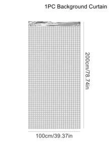 1 pieza Telón de fondo de cortina de plástico para la lluvia de 100*200cm, cortinas de color dorado o plateado para decoración de pared del hogar, perfectas para fiesta de cumpleaños, boda, fiesta festiva (negro), Regreso a la escuela Día de San Valentín