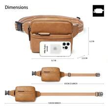 LATMAP Solid Colour Bum Bag For Women  PU Leather, Fashion Chest Bag Crossbody Bag, Outdoor Sports Lightweight Waist Bag Minimalist For Student ,Back To School Season Essentials & Holiday Essentials
