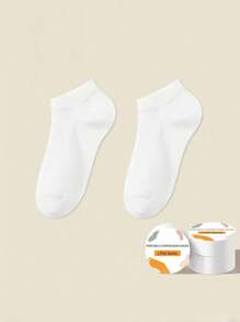 10/20 paires de chaussettes de cheville jetables unisexes noires/blanches, chaussettes confortables et respirantes pour les affaires, les voyages, l'hôtel, le port quotidien