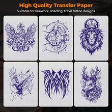 Tattoo Transfer Paper Sheets, A4 Size Stencil Paper, 4-Layer Transfer Stencils, Kit Supplies, Compatible With ITP05/M08F/P90/MHT-P8009 Printer - Multicolor - View 5