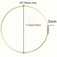 1/5/10PCS Metal Garlands, DIY Wreaths, Dreamcatchers, Table Centerpieces, Wedding Party Decorations