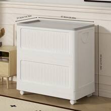 1 Pc White, Gray, Khaki Color Collapsible Home Organizer, Outdoor Camping Picnic Organizer, Car Trunk Storage Box