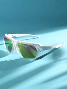 1 set de gafas deportivas de moda para niños, adecuadas para niños y niñas, decoración diaria, vacaciones, viajes, fiestas, decoración fotográfica