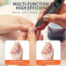 Elektrischer Nagelbohrer Professionelle Maniküre Maschine Nagelfeile Set Nagelbohraufsätze Tragbarer Nagelpolierer Salon Ausrüstung