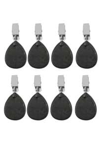 8 Pieces Teartop Shape Tablecloth Weights With Ornament With Metal Clamp Pendant Dropship