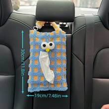 Joivida 1pc Cute Monster Paper Towel Box, Toilet, Bedroom, Living Room, Car Paper Towel Organizer Hanging Bag Bathroom Decor Summer, New Year, Valentine's Day, Mother's Day Gift, Christmas Gift, Rama Comfort Home, High-End Cafe Supplies, Housewarming Gift, Back To School Use, Dorm Essentials, Refreshing Spring/Summer Decor - Multicolor - View 9