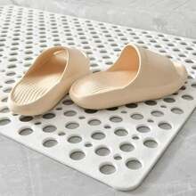 Drainage Hole Bath Mat Non-Slip Bath Mat Easy To Clean Drainage Hole And Suction Cup Bathtub Mat Bathroom Accessories Back To School