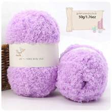 3 Stücke/Pack 50g/1,76oz Korallenfleece Garn Bälle für selbstgemachtes Stricken von Schals, Taschenmaterialien