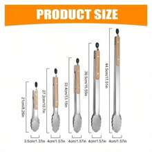 Pince de cuisine en acier inoxydable avec poignée pour barbecue, accessoire de barbecue premium en acier inoxydable pour la salade, la cuisson au gril et les accessoires de barbecue