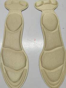 三合一鞋垫：后跟保护垫、高跟鞋缓冲垫、泡沫鞋垫 - 舒适 - 通用尺寸 - 黑色/肤色